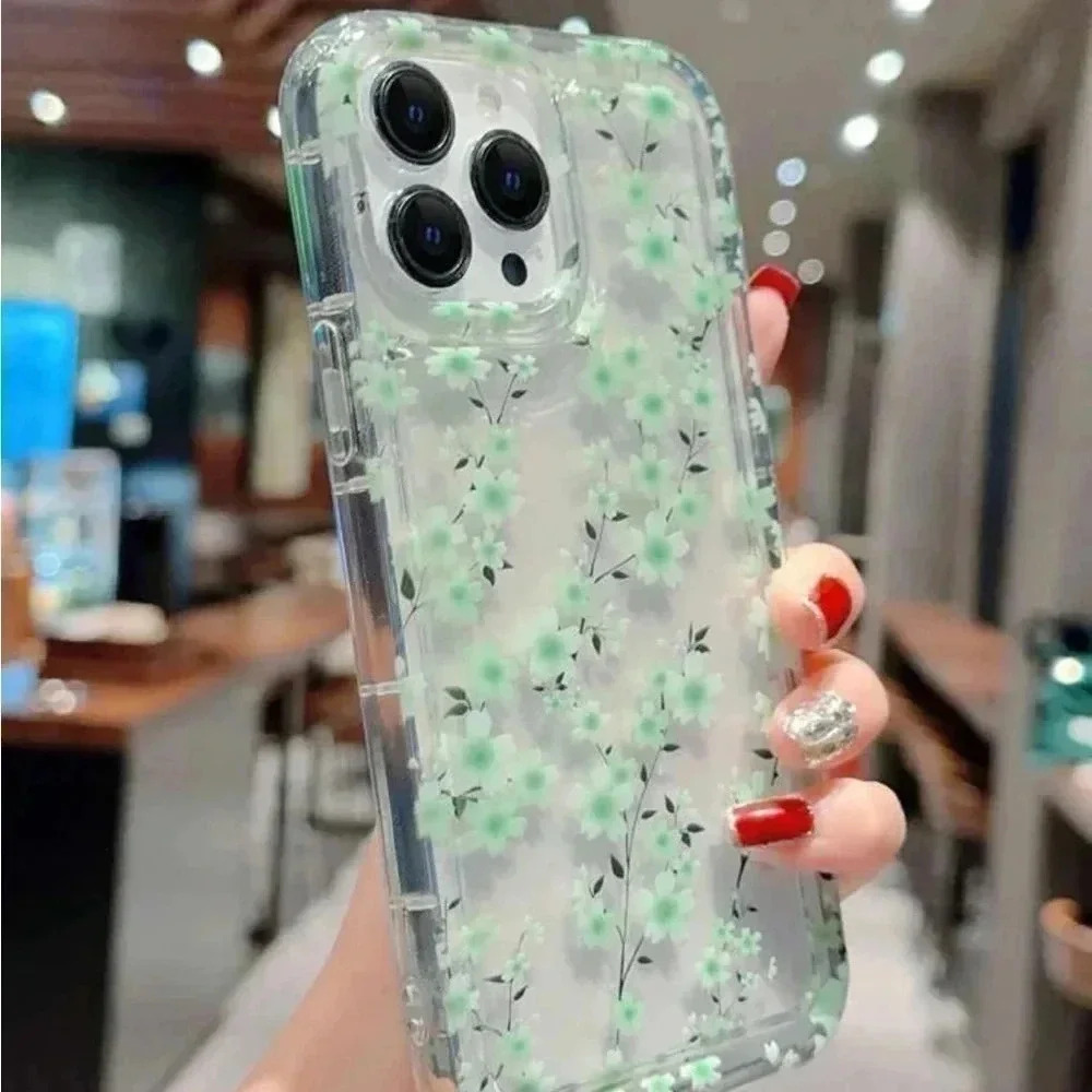 ⚠️Clearance iPhone 12/Pro/Pro Max Green Floral Phone Case - Picture 3 of 3